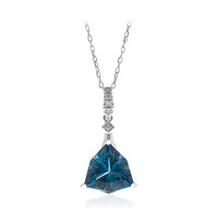 14K London Blue Topaz Gold Necklace