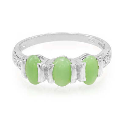 Imperial Chrysoprase Silver Ring