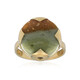 Petrified Wood Silver Ring (Bali Barong)