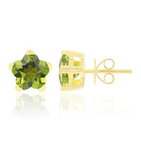 9K Peridot Gold Earrings