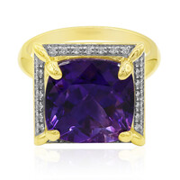 9K Uruguayan Amethyst Gold Ring