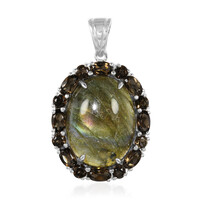 Labradorite Silver Pendant