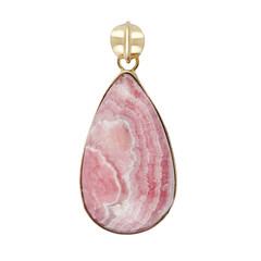 Rhodochrosite Silver Pendant (Bali Barong)