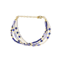 Tanzanite Silver Bracelet (Riya)