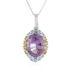 Rose de France Amethyst Silver Necklace