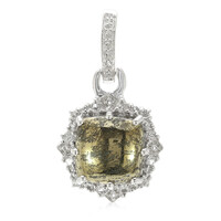 Apache Gold Stones Silver Pendant