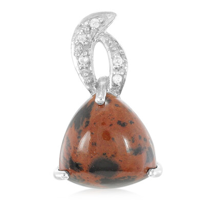 Mahogany Obsidian Silver Pendant
