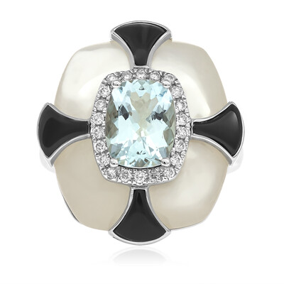 14K AAA Brazilian Aquamarine Gold Ring (CIRARI)