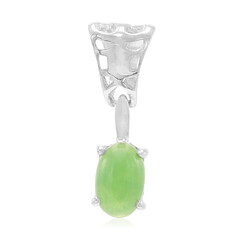 Imperial Chrysoprase Silver Pendant