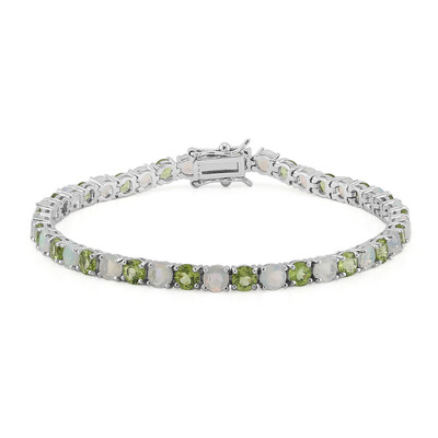 Burmese Peridot Silver Bracelet