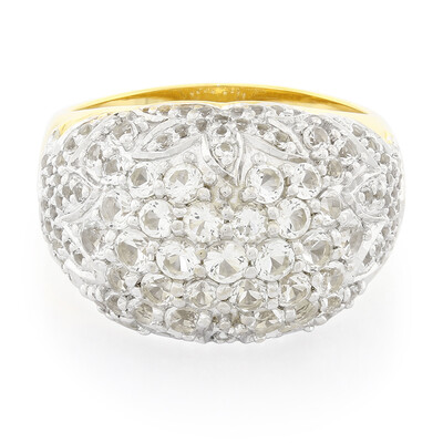 White Topaz Silver Ring