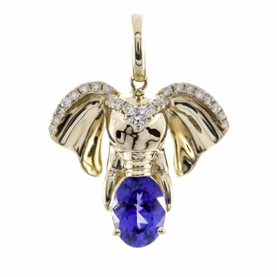 14K AAA Tanzanite Gold Pendant (CIRARI)