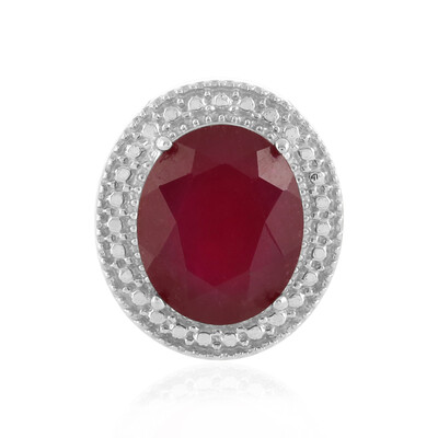 Madagascar Ruby Silver Pendant