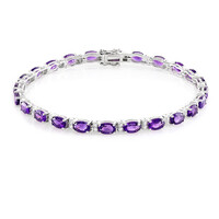 Moroccan Amethyst Silver Bracelet
