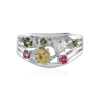 Yellow Zircon Silver Ring