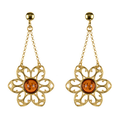 Baltic Amber Silver Earrings (dagen)