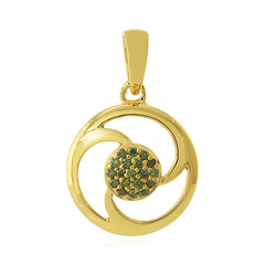 I3 Green Diamond Silver Pendant