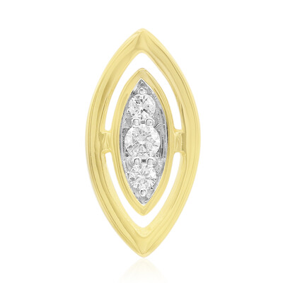 9K SI1 (G) Diamond Gold Pendant (Annette)