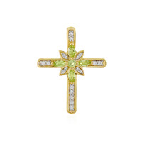 Arizona Peridot Silver Pendant