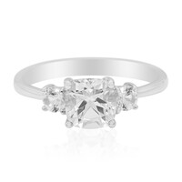 White Topaz Silver Ring