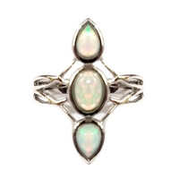 Welo Opal Silver Ring
