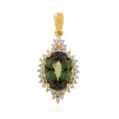 9K Unheated Tanzanite Gold Pendant