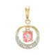 Padparadscha Sapphire Silver Pendant