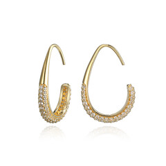 Zircon Silver Earrings