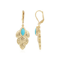 Sleeping Beauty Turquoise Silver Earrings