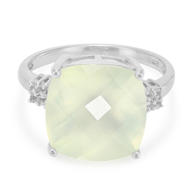 Prehnite Silver Ring