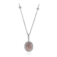 14K I1 Pink Diamond Gold Necklace (CIRARI)