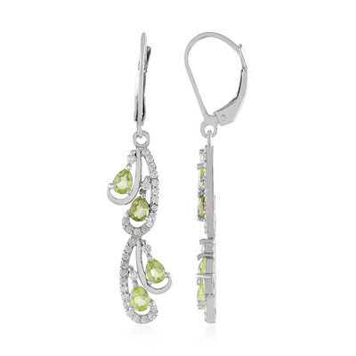 Peridot Silver Earrings