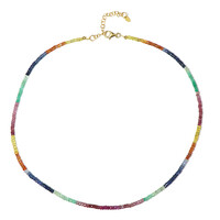 Colombian Emerald Silver Necklace