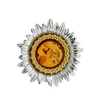 Baltic Amber Silver Pendant