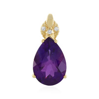 Siberian Amethyst Silver Pendant