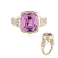 14K Patroke Kunzite Gold Ring (AMAYANI)