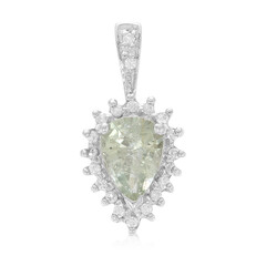 Cuprian Tourmaline Silver Pendant