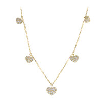 18K I1 (H) Diamond Gold Necklace (CIRARI)
