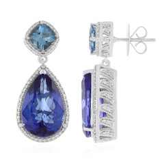 18K AAA Tanzanite Gold Earrings (de Melo)
