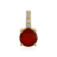 Red Onyx Silver Pendant