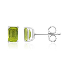 Peridot Silver Earrings
