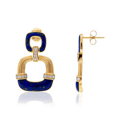 14K Lapis Lazuli Gold Earrings (CIRARI)