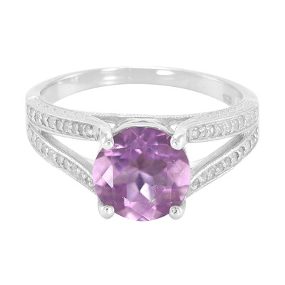 Spanish Pink Fluorite Silver Ring
