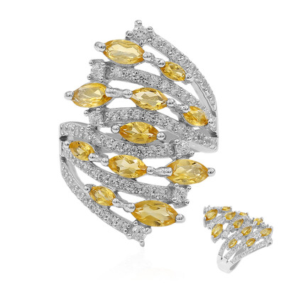 Citrine Silver Ring