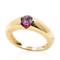9K Magenta Garnet Gold Ring