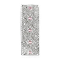 Ceylon Pink Sapphire Silver Pendant
