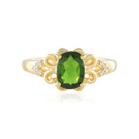 Russian Diopside Silver Ring