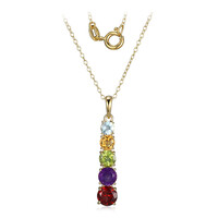 Mozambique Garnet Silver Necklace