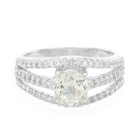 Canary Kunzite Silver Ring