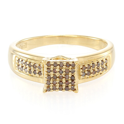 Fancy Diamond Silver Ring